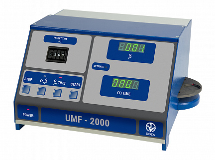 Alpha/beta radiometer UMF-2000 for low level activity measurements